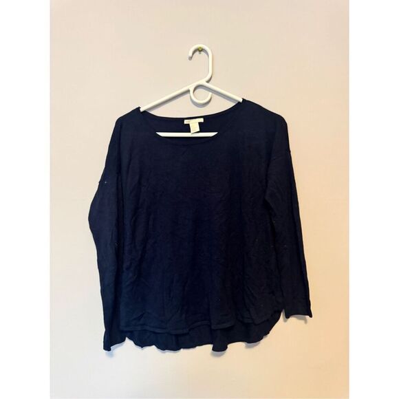 H&M women’s navy long sleeve size small - Picture 1 of 3
